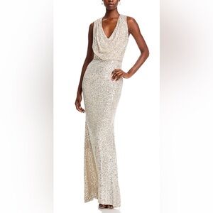 Elegant Sequin Evening Gown
